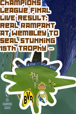 Champions league final live score